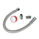 Mangueira de ligação para compressor ZEPNL STORE Industrial Grade 1/2 NPT Macho x 50 cm de aço inoxidável