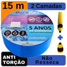 Mangueira de Quintal Azul Chata 15M. DuraFlex