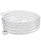 Mangueira de sucção ZY-HoseTube 3/4 ID - 25 pés reforçada com PVC transparente Mangueira de sucção ZY-HoseTube 3/4 ID - 25 pés reforçada com PVC transparente