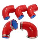 Mangueira De Tubo De Silicone Vermelho, Conector De 90 Graus, Intercooler De Carro, Acoplador De