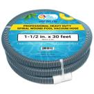 Mangueira de vácuo para piscina U.S. Pool Supply Professional 38 mm x 9 m Mangueira de vácuo para piscina U.S. Pool Supply Professional 38 mm x 9 m