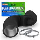Mangueira de ventilador de barco Better Boat Exaustão marinha de 4 polegadas de PVC de 3 m
