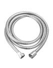Mangueira Engate Flexível para Ducha Higiênica 1,20m Cromado Aço Inox Roscas de Metal