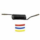 Mangueira espiral para freio a ar iveco 5,5m macho x macho m16 longo com kit termoretrátil cores Mangueira espiral para freio a ar iveco 5,5m macho x macho m16 longo com kit termoretrátil cores