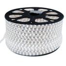 Mangueira Fita LED Branco Frio 100 Metros Achatada Efeito Natal 220V IP66 Externa + 4 Conectores