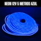 Mangueira Fita LED Neon Flex 12V Azul 5 Metros IP67 Mangueira Fita LED Neon Flex 12V Azul 5 Metros IP67