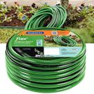 Mangueira Flex Tramontina 20 Metros Verde em PVC 4 Camadas Listrada Especial Flexível Para Jardim Irrigação