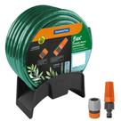 Mangueira Flex Tramontina Com Engates Rosqueados E Esguicho Em Pvc 20 M Com Suporte Mural