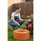 Mangueira Flexível 1/2" Laranja 3 Camadas 50m Durável
