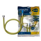 Mangueira Flexível Blukit Economy Rosca Fêmea 1/2" x 3/8" Espigão para Gás de 100 cm - 182537