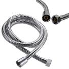 Mangueira flexivel de metal cromado para ducha higiênica com 1,8 mt CasaGrande Mundial - Um Novo Conceito.