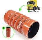 Mangueira Intercooler Iveco Stralis 380 / 420 / Trakker Lado Quente 90 x 200mm Laranja (99440309)