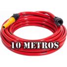 Mangueira Jardim 10m Reforçada Anti-Dobra Resistente c/ Conector e Esguicho Completa Nove54