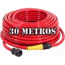 Mangueira Jardim 30m Reforçada Anti-Dobra Resistente c/ Conector e Esguicho Completa Nove54