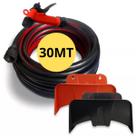 Mangueira jardim 30mts reforçada trançada 7/16 com suporte