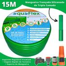 Mangueira Jardim Antitorção 15 Mts + Suporte AquaFlex