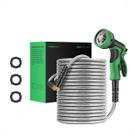 Mangueira Jardim E Esguicho Flexivel Inox Antitorção 30m