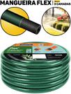 Mangueira Jardim Flex Tramontina Verde 15m 3 Camadas PVC C/ Engate Rosqueado E Esguicho Jardim