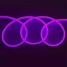 Mangueira Led Neon 12v Roxo 5m 12mm Plug P4 Flex Com Fonte