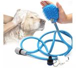 Mangueira Luva Para Banho Pet Ducha Pratica Chuveirinho Top Cor Azul