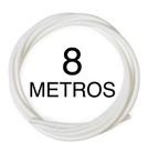 Mangueira Para Filtro Purificador Bebedouro 1/4 - 8 Metros (Branca)
