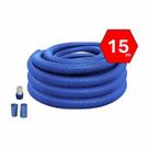 Mangueira Piscina 15 Metros com adaptador e ponteiras, Mangueira Ecologica para piscina 15m