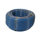 Mangueira Plástica Azul Marcação Laranja com Anti UV 1/2" x 1,5mm Rolo 100m - Bruning Op: Azul 1,5mm