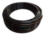 Mangueira Preta Plástica Marcação Laranja 1/2" Rolo 50 m - Bruning, Opção: Preto, Tamanho: 1,5mm