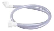 Mangueira Reforçada para Máquina de Lavar 1,5m PVC Cristal Trançado com Engates Alta Pressão Durável