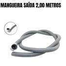Mangueira Saída 2,00m Maquina de lavar Cinza