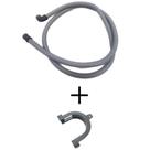 Mangueira Saída Lava E Seca Samsung 2 Metros DC-9702250F + Suporte Curvo Mangueira Saída Lava E Seca Samsung 2 Metros DC-9702250F + Suporte Curvo