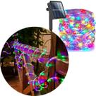 Mangueira Solar Pisca Natal 100 Lâmpadas LEDs Colorido 10M Mangueira Solar Pisca Natal 100 Lâmpadas LEDs Colorido 10M