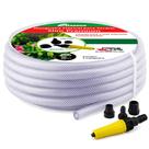 Mangueira Trançada 15M Slim Transparente com Engate E Esguicho - Force Line
