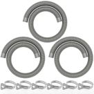 Mangueiras para piscina Poolvio 3 unidades 3,8 cm x 150 cm resistentes aos raios UV