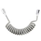 Manguera de Ducha Flexible Simlug con Resorte ABS para Rociador de Bidé Gris