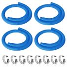 Manguera para Piscina Picatu Diámetro 1.25 cm Largo 150 cm 4 Piezas con Abrazaderas