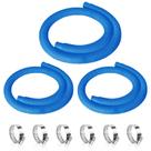 Manguera para Piscina Picatu Diámetro 1,25 cm Largo 150 cm 3 Piezas con Abrazaderas