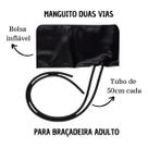 Manguito Duas Vias 2 Dois Tubos Para Aparelho de Pressão Pressao Aneróide Aneroide Esfignomanometro Accumed Premium