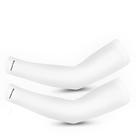 Manguito Longo Térmico e Compressão Gold Sports Adulto Dry Branco Proteção Solar Uv+50 - 2 pçs
