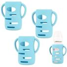 Manguitos de Silicona para Biberón Frezonika 9oz Antigolpes Azul