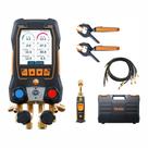 Manifold Digital Testo 558s Inteligente Com Sondas Wireless De Vacuo E Temperatura De Pinça e 4 Mangueiras 0564 5582 Destaque Lançamento