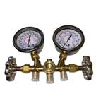 MANIFOLD GLICERINA R22/R407C/R410A-MANGUEIRA 90CM 1/4 sae - 2 adaptadores R410a CT 536 - TIPI
