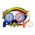 Manifold Premium Gás R22 R32 R134a e R410A com Mangueiras 1,50m e Adaptadores MPH-332 Hiatsu
