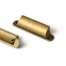 Manijas de Hardware Goo-Ki 7.6 cm Tiradores tipo Copa en Latón Antiguo, Paquete de 6