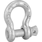 Manilha Curva 1/2" 12,70 Mm Vonder Galvanizada Aço Carbono Para Fixação E Içamento De Cargas