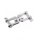 Manilha Dupla Inox Destorcedor 2 Parafusos 8mm Cabos Barco