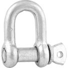 Manilha p/ cabo de aço 1/4" reta pesado galvanizado Vonder