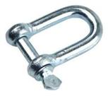 Manilha reta de 16 mm (5/8) MRLR em aço galvanizado com pino roscado para ponto de ancoragem