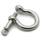 Manilha Tornel Balão Em Aço Inox 5Mm Carga 1,3T Cabos Corda