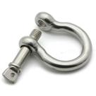 Manilha Tornel Balão Em Aço Inox 5Mm Carga 2T Cabos Corda
